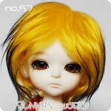15-6inch(16cm): 1/6 BJD Doll MSD Fur Wig Dollfie Yellow + Black / SW57