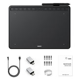 UGEE Graphics Tablet S1060 Digital Drawing Tablet 10x6.27 Inch Ultrathin Art Pad with 12 Hot Keys & 8192 Levels Battery-Free Stylus for Sketch/ Online Teaching/ Note-Taking