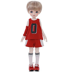 Y&D BJD Doll 1/6 11.2 inch 28.5CM with Clothes Shoes Socks Wig, Full Set Handsome Boy Jointed Doll for 6 Year Old Girl and up, Gift for Birthday, Wedding