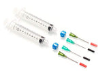Dispense All - Mini Industrial Syringe Pack - 10ml Syringes with 14G & 18G Blunt Needles, Blunt Needles Covers, and Syringe Caps