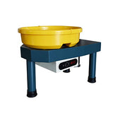 Huanyu Pottery Machine Ceramic Machine Pottery Wheel 350W 25CM Pottery Forming Machine with Foot Pedal and Snap-on Basin (220V, for Adults)