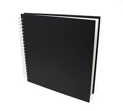 Artway Studio Spiral Square Sketch Book - 170gsm / 105lb Drawing Paper - 96 Sides - 11.2" Square Hardcover Sketchbook
