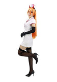 DAZCOS US Size Chainsaw Man Power Cosplay Costume Nurse Uniform Dress with Nurse Hat Socks and Gloves (Small)