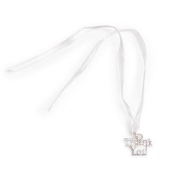 Bulk Buy: Darice DIY Crafts Victoria Lynn Silver Thank You Charms with Ribbons (3-Pack) VL6610