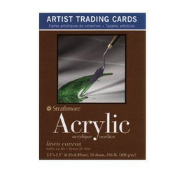 Artist Trading Cards Acrylic Linen Canvas 2.5x3.5 10 sheets