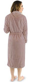 NY Threads Women's Fleece Bathrobe - Shawl Collar Soft Plush Spa Robe (X-Large, Taupe)