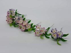 10 Pieces Miniature Orchid Flower clay Dollhouse Fairy Garden Mini Plant Trees Artificial Flower Tiny Orchid #10