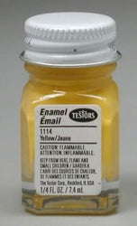 Testors Enamel 1/4 Oz Bottle Yellow
