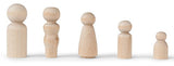 Koalabu Natural Unfinished Wooden Peg Doll Bodies - Quality People Shapes - Great for Arts and