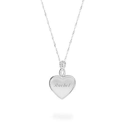 Things Remembered Personalized Crystal Infinity Heart Locket with Engraving Included