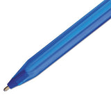 te Paper Mate 100ST Ballpoint Pen, Capped, Blue, Single (1783152), 12 count