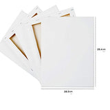 Artecho 8"x10" Stretched Canvas, White Blank 20 Pack, Primed 100% Cotton, for Painting, Acrylic Pouring, Oil Paint & Artist Media