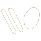 Bulk Buy: Darice DIY Crafts 3mm Ball Chain Necklaces Antique Brass 18 inches (3-Pack) SSR-120