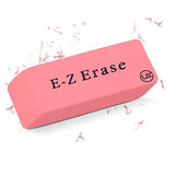 Pink Erasers, Erasers for Kids, Rubber Eraser, 12 Count, Erasers Bulk for School Supplies, Art, and Office Use