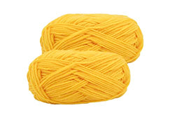 OCD Bargain Premium Acrylic Yarn, Snag Free, 4 Ply for Knitting, Crochet and DIY Projects (2 Pack) (Yellow)
