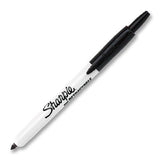 Sharpie Retractable Markers black fine tip, 4 Markers Per Order (36701)