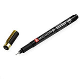 Sakura Pigma Micron Fineliners Pens - Black and Gold Edition - Black Ink - Wallet of 10 + 2 Free