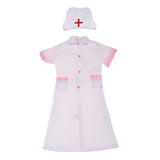 CUTICATE White Nurse Dress and Cap for 1/3 BJD Doll Clothes for Night Lolita Dolls