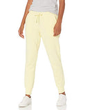 Amazon Essentials Women's Relaxed Fit French Terry Fleece Jogger Sweatpant, Light Yellow, X-Large