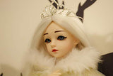 Angelbee BJD Doll, 1/3 SD Dolls 23.6 Inch 26 Ball Jointed Doll DIY Toys with Full Set Clothes Shoes Wig Makeup, Best Gift for Girls-Magic City Doll (Snow Queen)