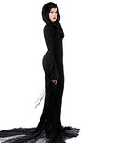 Cosplay.fm Women's Vintage Morticia Costume Dress Plus Size (S, Black)