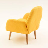 LoveinDIY Dollhouse Sofa Chair - Miniature Dolls House Furniture Arm Chair - Modern Simple Design - 1/6 Scale - Yellow