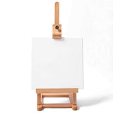 Small Table Top Easel Stand - Mini Tabletop Easel (42 cm Tall) and Artist Table Top Display Easel with Beechwood H Frame Holds Canvases for Painting and Scrapbooking