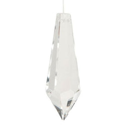 Bulk Buy: Darice DIY Crafts Cut Crystal Pendant Drop Clear Crystal 63 x 20mm (6-Pack) CRY-106