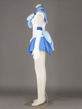 OURCOSPLAY Women's Sailor Moon Mercury Mizuno Ami Battle Cosplay Costume Dress 6 Pcs Set (Women US S/CN M) Blue