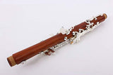 Yinfente Intermediate Eb Clarinet Rosewood wood Body Silver Plate Eb Key 17 key Case + Reeds + Pads Eb flat