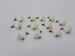 12 Pieces Miniature Swan Animals clay Dollhouse Fairy Garden Mini Animals Artificial Animals Tiny Animals #33