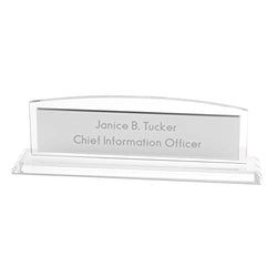 Things Remembered Personalized Glass Name Bar with Engraving Included