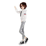 EVA BJD 1/3 SD Doll 24 inch Ball Jointed Dolls with Sportywear Hair Shoes and Makeup White Fitness Boy Doll