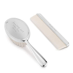 Things Remembered Personalized Silver Baby’s First Brush and Comb Set with Engraving Included