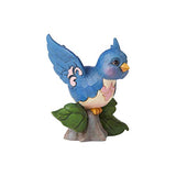 Enesco Jim Shore Heartwood Creek Bluebird on Branch Miniature Figurine, 3.5 Inch, Multicolor