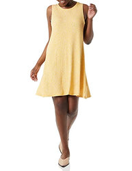 Amazon Essentials Women's Tank Swing Dress, Yellow Mini Tulip, X-Large