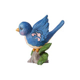 Enesco Jim Shore Heartwood Creek Bluebird on Branch Miniature Figurine, 3.5 Inch, Multicolor