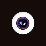 HMANE BJD Dolls Eyes, 16mm Glass Eyeball for BJD Dolls - Purple Eddy (No Doll)