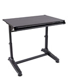 Stand Up Desk Store Adjustable Height and Angle Drafting Table Drawing Desk with Large Surface (Black Frame/Black Top, 40" W X 26" D)