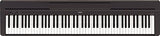 Yamaha Keyboard P45 Black 88 Weighted Keys Digital Piano Bundle with Juliet Music Piano Dust Cover, Polish Cloth and Piano Key Sticker (P45B) (P45B)