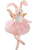 Bunny Stuffed Animal Lovely Bunny Toys, Long Ears Bunny Plush Toy Gifts for Kids Toddlers on Birthday Christmas, 12'' (Pink)