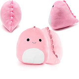 Plush Toy Pillow Plushie Cute Dinosaur Stuffed Animals Doll Plush Baby Dinosaur Stuffed Toy Soft Throw Pillow Cushion Pink