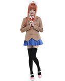 miccostumes Women's DDLC Monika Cosplay Costume Uniform Outfit (S)