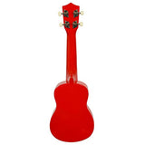 3rd Avenue Soprano Ukulele for Beginners with Gig Bag – Red