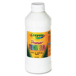 Crayola : Premier Tempera Paint, White, 16 Ounces -:- Sold as 2 Packs of - 1 - / - Total of 2 Each