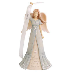 Enesco Foundations Virtues Angel of Courage Figurine, 8.19 Inch, Multicolor