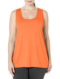 Just My Size Women's Plus-Size Cooldri Tank, Tangy Melon, 2X