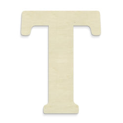 UNFINISHEDWOODCO 23-Inch Unfinished Wood Letter, Large, Letter T