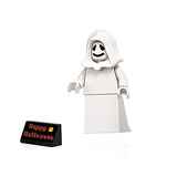 LEGO Haunted House Minifigure - Ghost with White Hood 👻 and Side Display