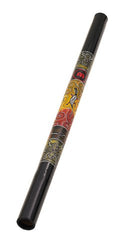 Meinl Percussion DDG1-BK 47" Bamboo Didgeridoo with Hand Painted Native Design, Black (VIDEO)